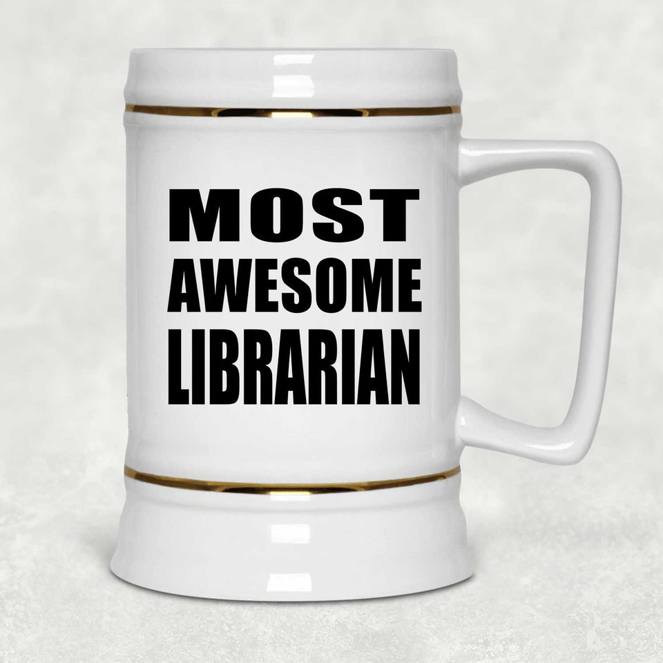 Most Awesome Librarian - Beer Stein