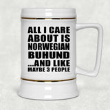 All I Care About Is Norwegian Buhund - Beer Stein