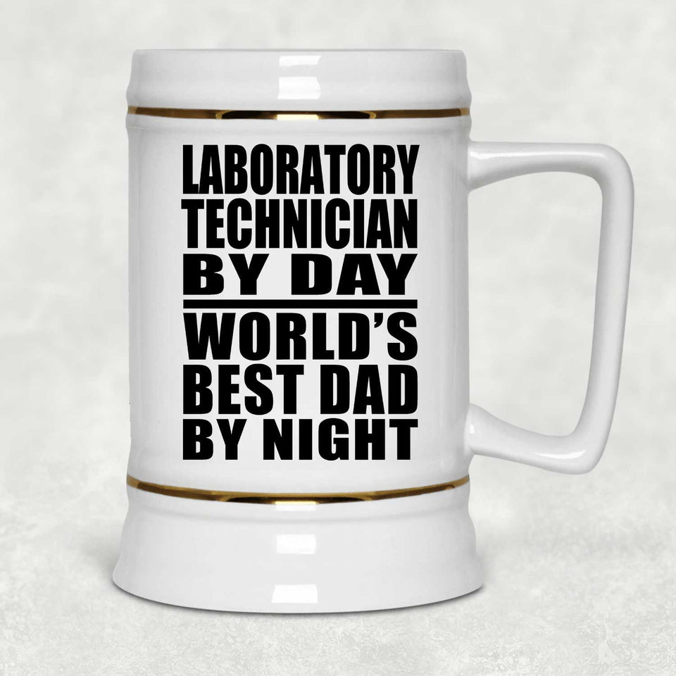 Laboratory Technician By Day World's Best Dad By Night - Beer Stein
