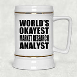 World's Okayest Market Research Analyst - Beer Stein