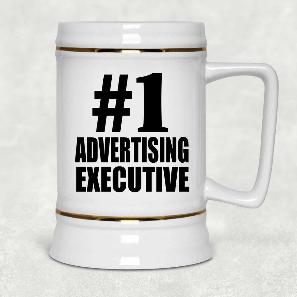 Number One #1 Advertising Executive - Beer Stein
