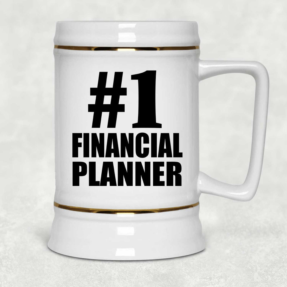 Number One #1 Financial Planner - Beer Stein