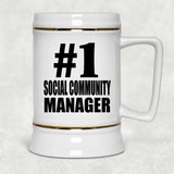 Number One #1 Social Community Manager - Beer Stein