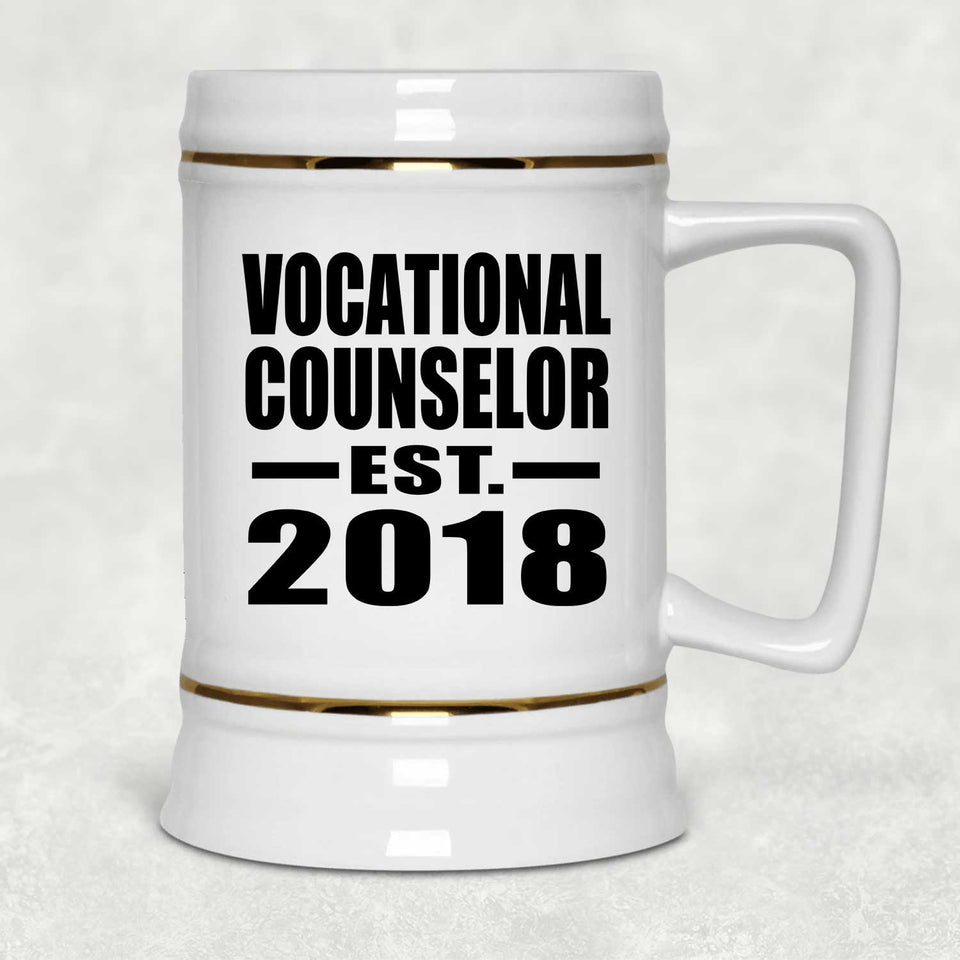 Vocational Counselor Established EST. 2018 - Beer Stein