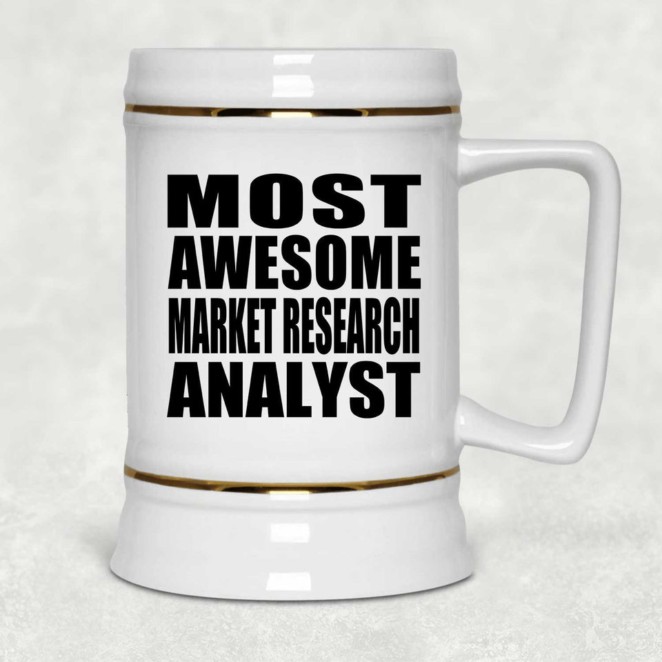 Most Awesome Market Research Analyst - Beer Stein