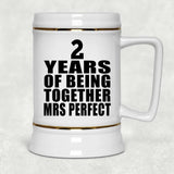 2nd Anniversary 2 Years Of Being Mrs Perfect - Beer Stein