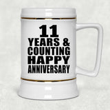 Happy 11th Anniversary 11 Years & Counting - Beer Stein