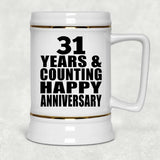 Happy 31st Anniversary 31 Years & Counting - Beer Stein