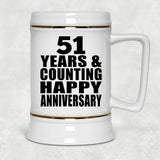 Happy 51st Anniversary 51 Years & Counting - Beer Stein
