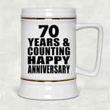 Happy 70th Anniversary 70 Years & Counting - Beer Stein