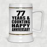 Happy 77th Anniversary 77 Years & Counting - Beer Stein