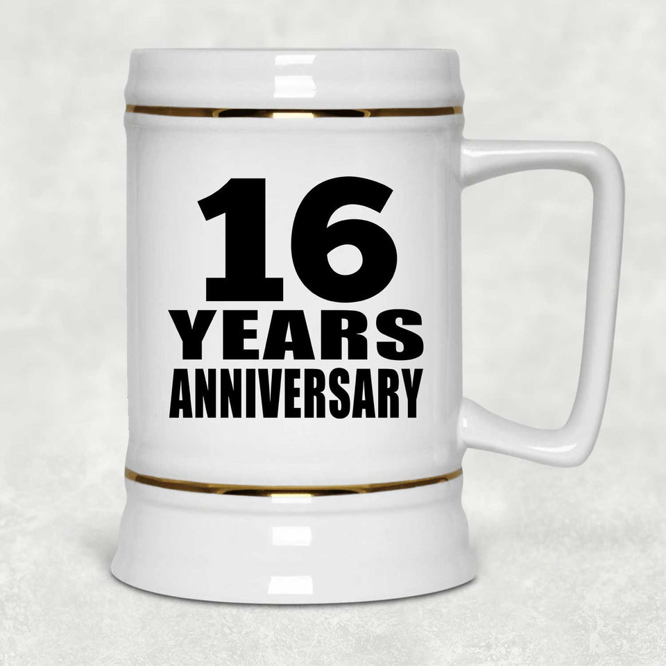 16th Anniversary 16 Years - Beer Stein