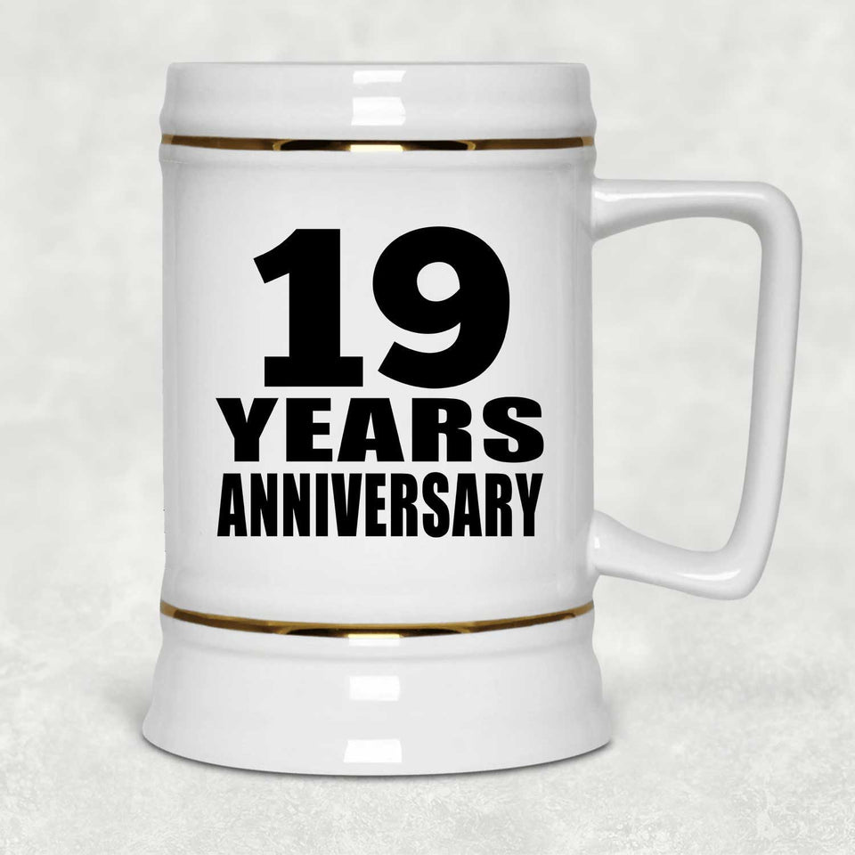 19th Anniversary 19 Years - Beer Stein