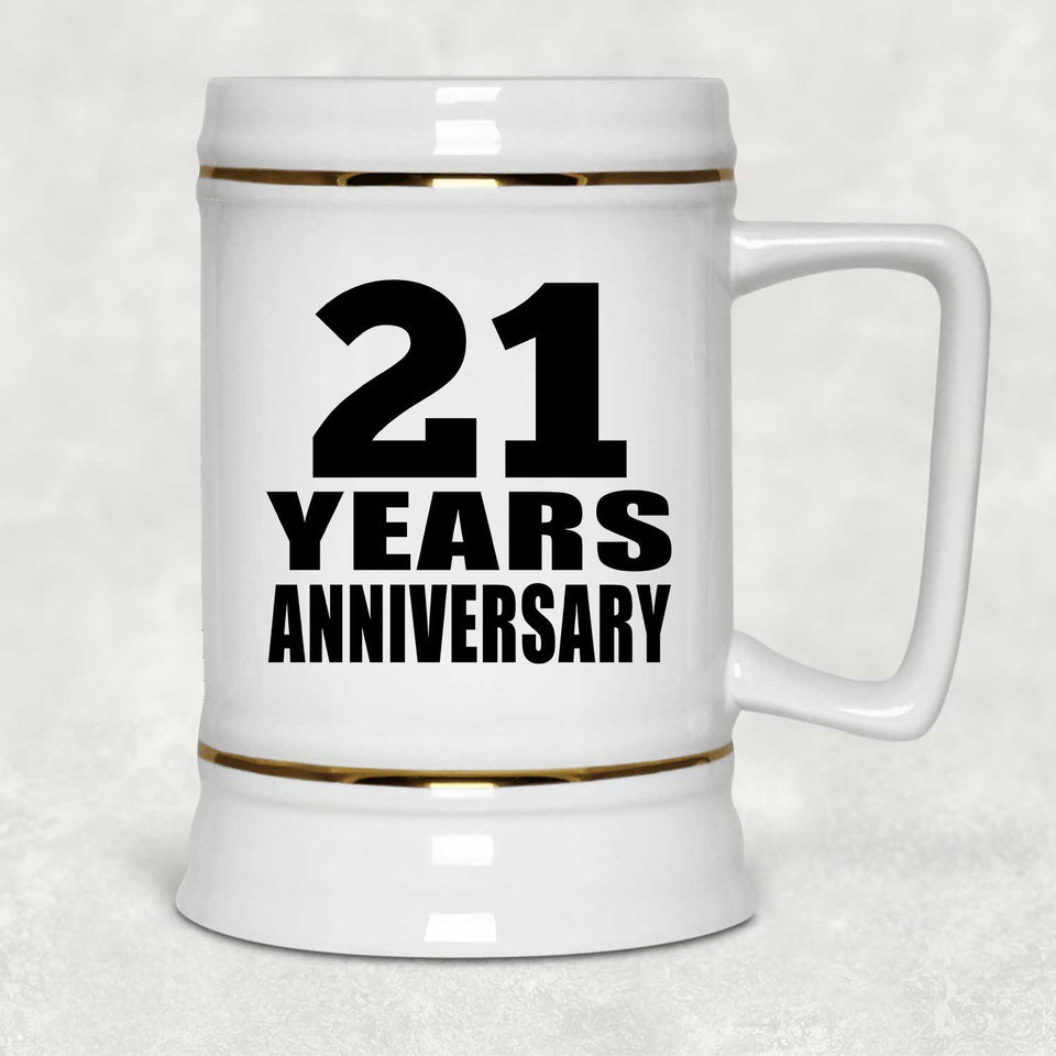 21st Anniversary 21 Years - Beer Stein