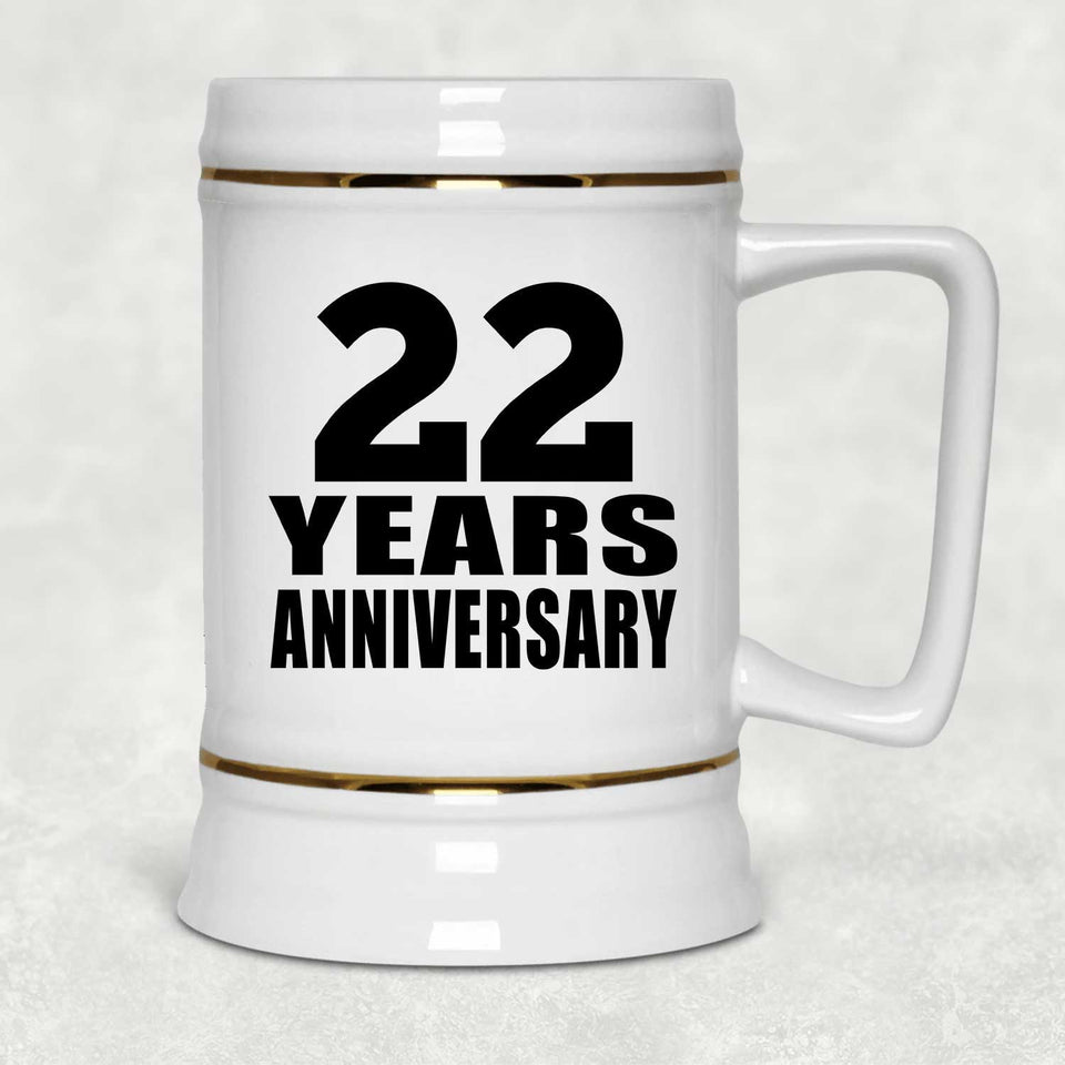 22nd Anniversary 22 Years - Beer Stein