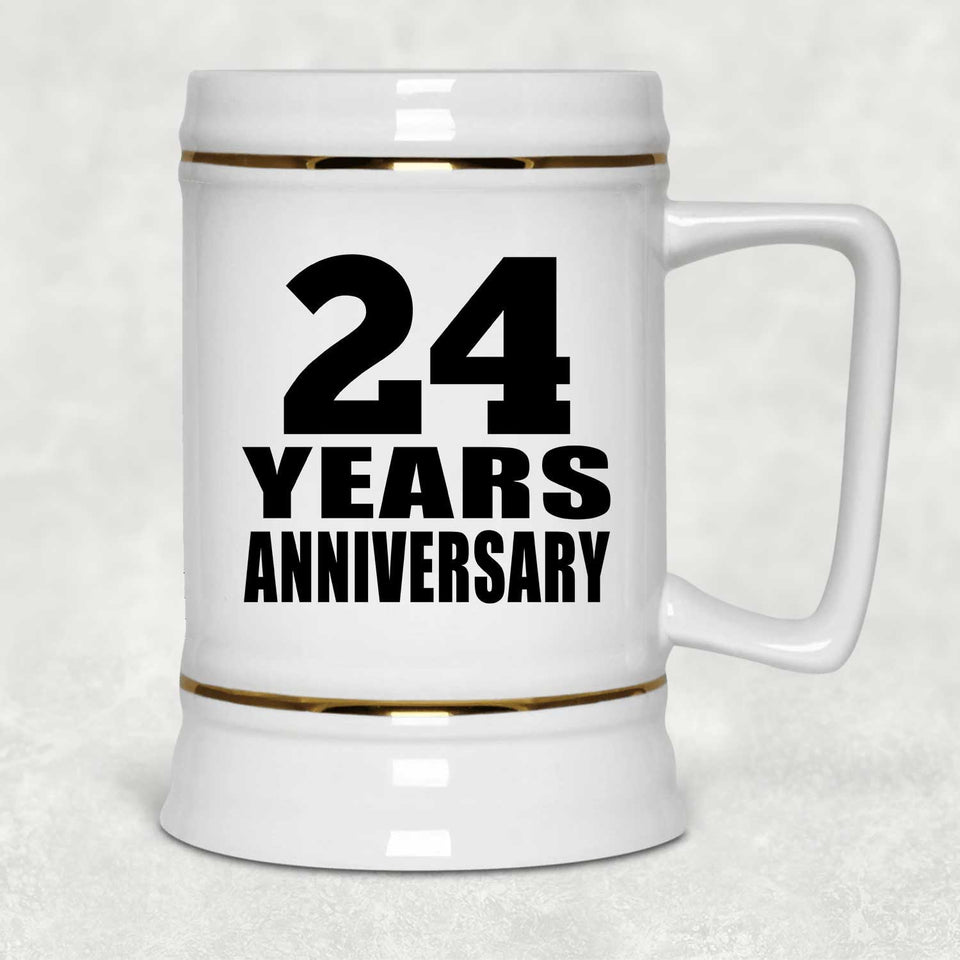24th Anniversary 24 Years - Beer Stein