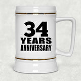 34th Anniversary 34 Years - Beer Stein