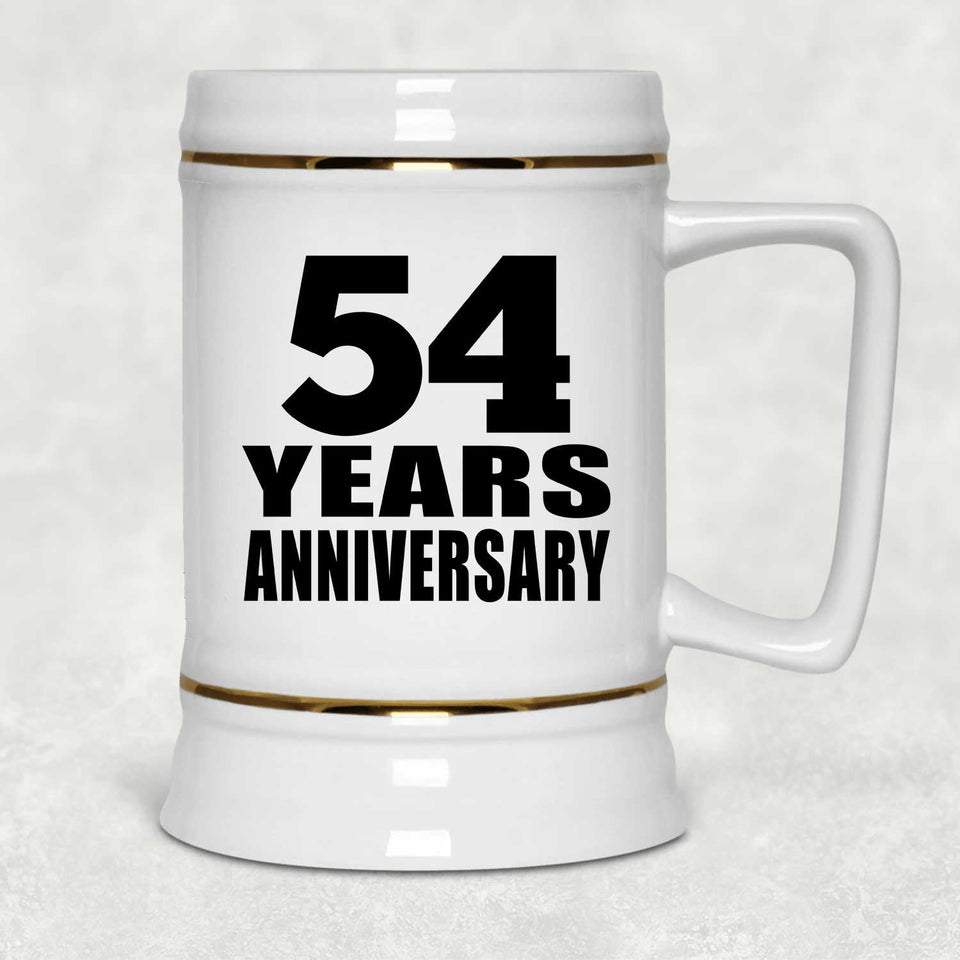 54th Anniversary 54 Years - Beer Stein