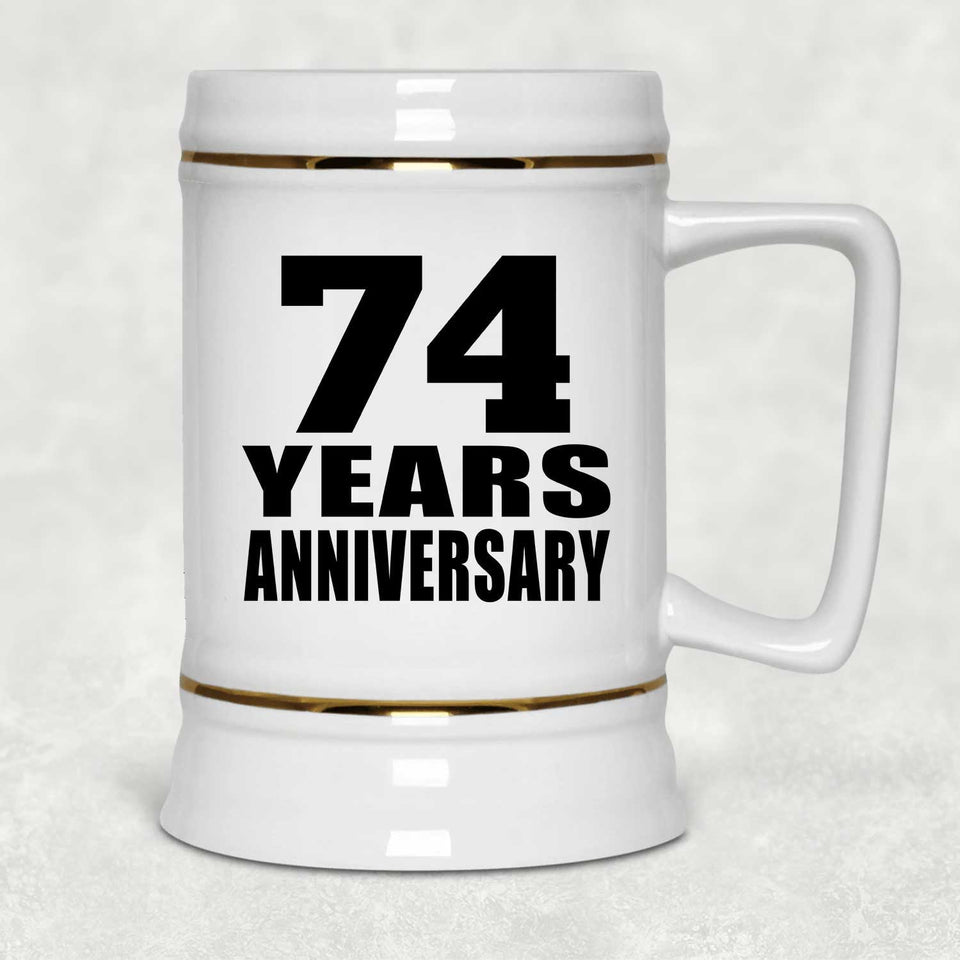 74th Anniversary 74 Years - Beer Stein