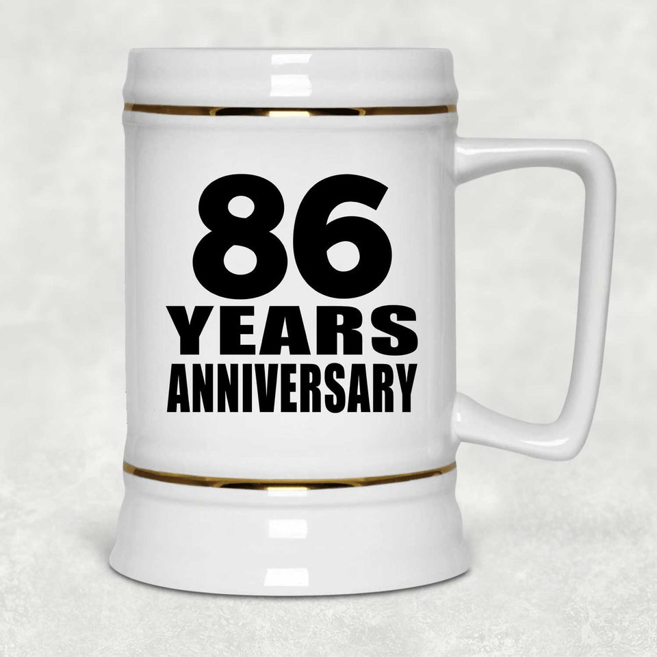 86th Anniversary 86 Years - Beer Stein