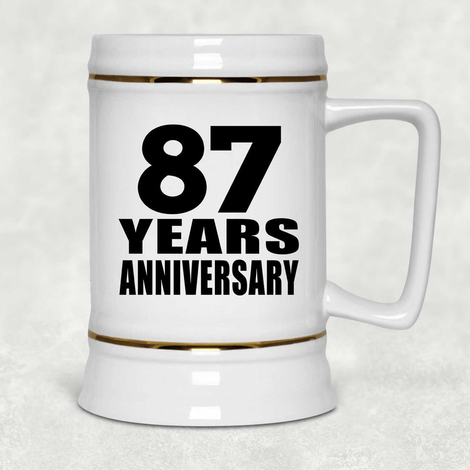 87th Anniversary 87 Years - Beer Stein