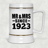 101st Anniversary Mr & Mrs Since 1923 - Beer Stein