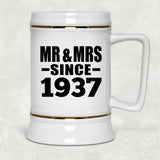 87th Anniversary Mr & Mrs Since 1937 - Beer Stein