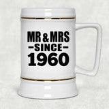 64th Anniversary Mr & Mrs Since 1960 - Beer Stein
