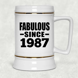 37th Birthday Fabulous Since 1987 - Beer Stein