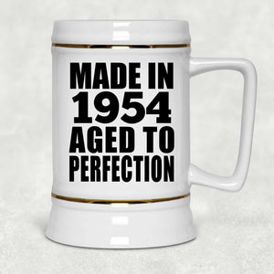 70th Birthday Made In 1954 Aged to Perfection - Beer Stein