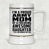 Proud Army Mom Of Awesome Daughter - Beer Stein