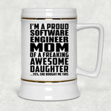 Proud Software Engineer Mom Of Awesome Daughter - Beer Stein