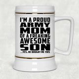 Proud Army Mom Of Awesome Son - Beer Stein