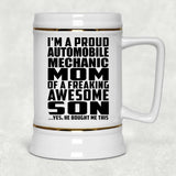 Proud Automobile Mechanic Mom Of Awesome Son - Beer Stein
