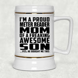 Proud Meter Reader Mom Of Awesome Son - Beer Stein