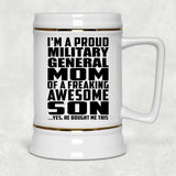 Proud Military General Mom Of Awesome Son - Beer Stein