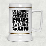 Proud Precision Assembler Mom Of Awesome Son - Beer Stein