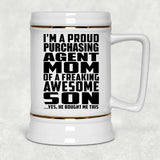 Proud Purchasing Agent Mom Of Awesome Son - Beer Stein