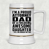 Proud Attorney Dad Of Awesome Daughter - Beer Stein
