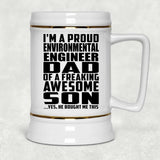 Proud Environmental Engineer Dad Of Awesome Son - Beer Stein