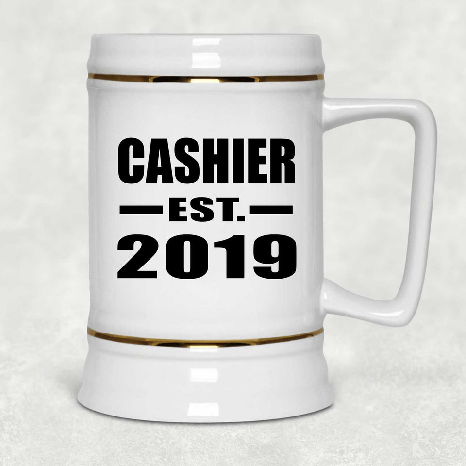 Cashier Established EST. 2019 - Beer Stein