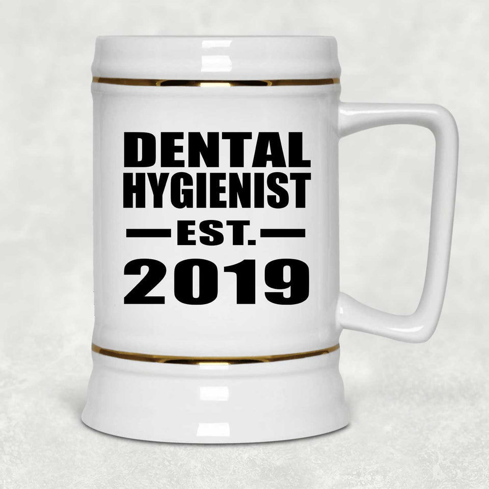 Dental Hygienist Established EST. 2019 - Beer Stein