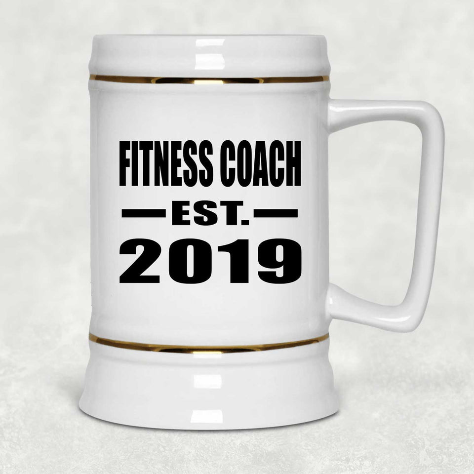 Fitness Coach Established EST. 2019 - Beer Stein