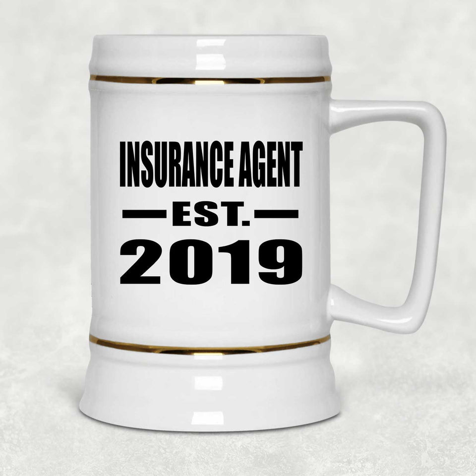 Insurance Agent Established EST. 2019 - Beer Stein