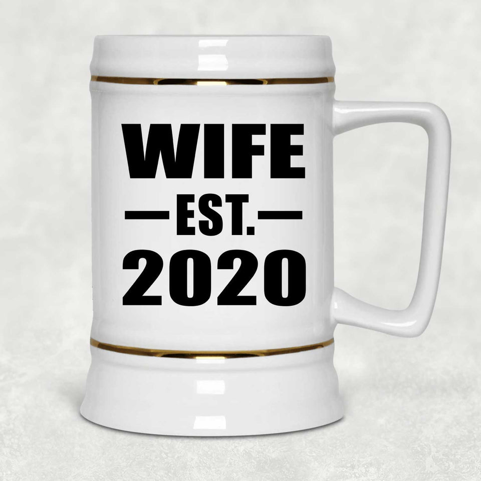 Wife Established EST. 2020 - Beer Stein