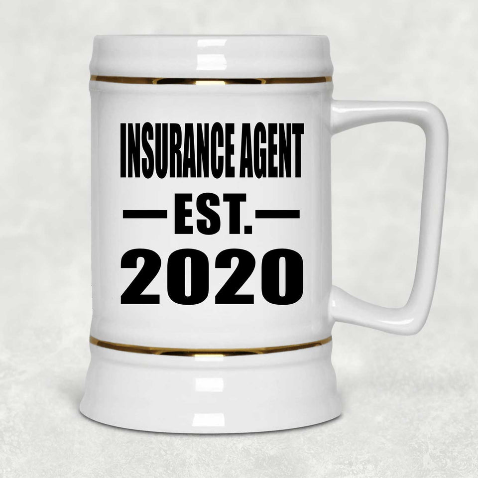 Insurance Agent Established EST. 2020 - Beer Stein