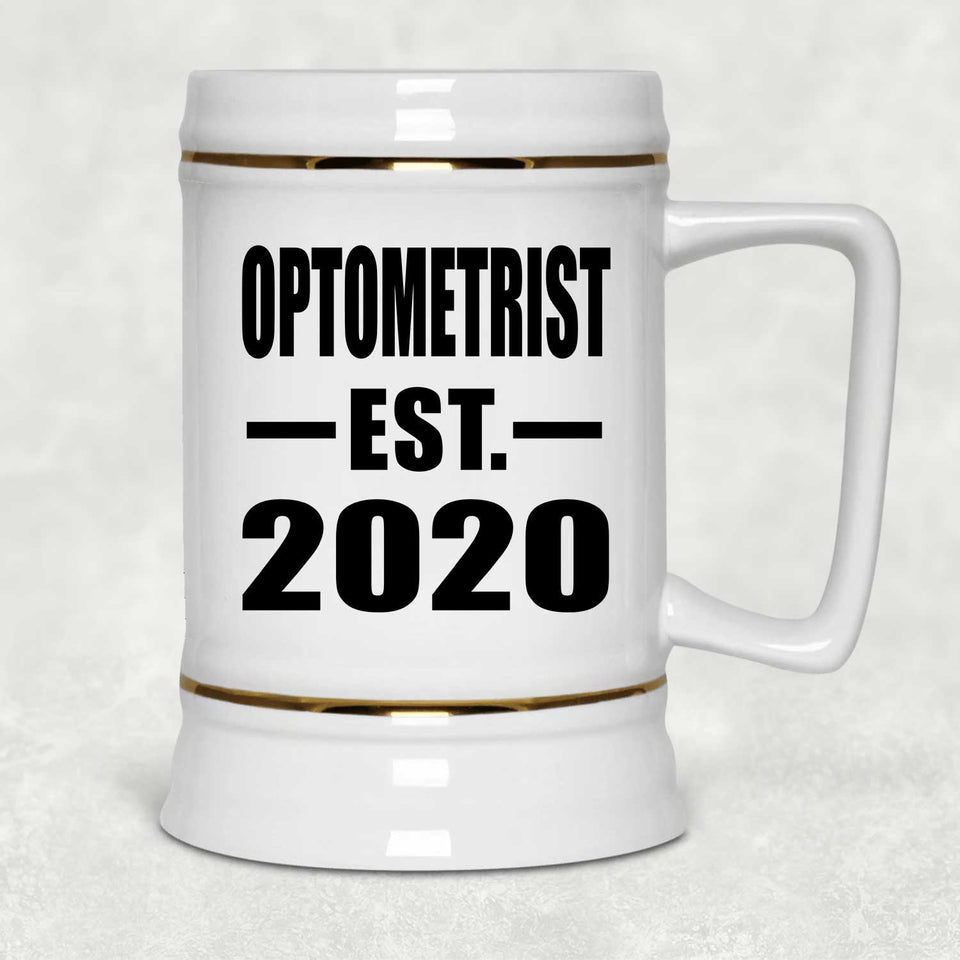 Optometrist Established EST. 2020 - Beer Stein