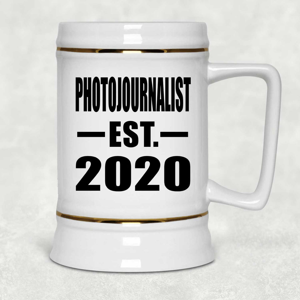 Photojournalist Established EST. 2020 - Beer Stein