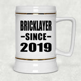 Bricklayer Since 2019 - Beer Stein