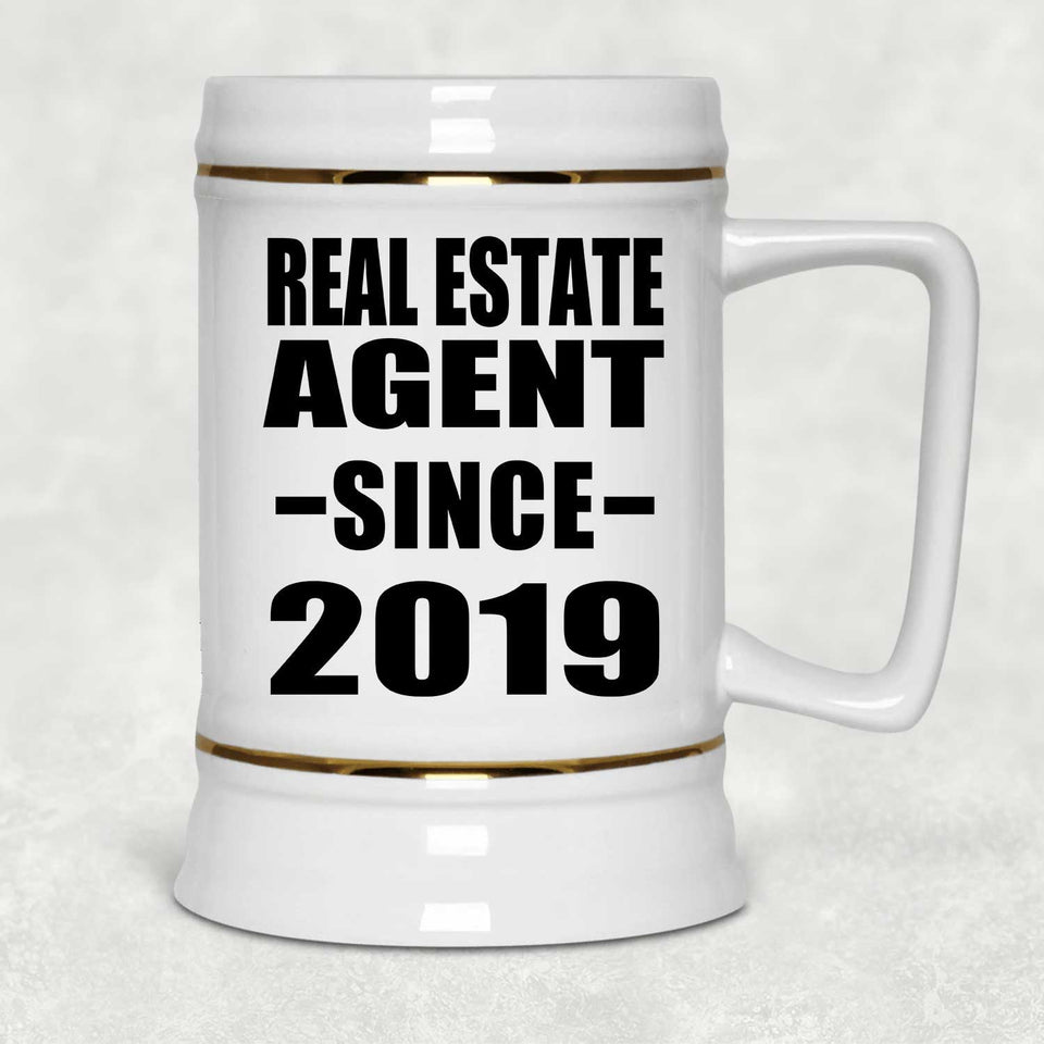 Real Estate Agent Since 2019 - Beer Stein